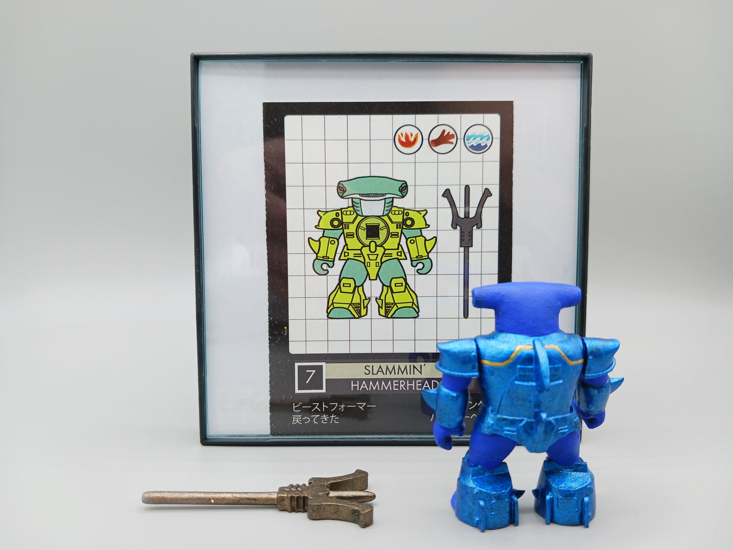 Slammin Hammerhead by Redux Battle Beasts Blue Gummy Shark Scheme
